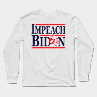 Vintage Impeach Biden Long Sleeve T-Shirt